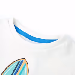 ) Kids' T-shirt with Short Sleeves Tee Children's T Shirt Toddler Clothes Top - ecru, 104 (3-4y