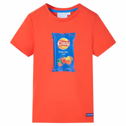 ) Kids' T-shirt with Short Sleeves Tee Toddler Children's T Shirt Kids Top Red - 116 (5-6y