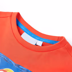 ) Kids' T-shirt with Short Sleeves Tee Toddler Children's T Shirt Kids Top Red - 116 (5-6y