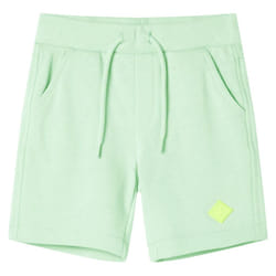Kids' Shorts with Drawstring Pants Elasticated Waist Shorts Bright Green 104
