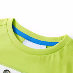 ) Kids' T-shirt with Short Sleeves Tee Children's T Shirt Toddler Top Clothes - lime, 104 (3-4y
