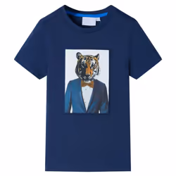 ) Kids' T-shirt with Short Sleeves Tee Children's T Shirt Toddler Top Clothes - blue, 140 (9-10y