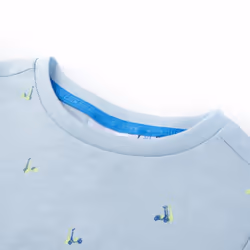 ) Kids' T-shirt Short Sleeves Toddler Children's School Shirt Kids' Top Tee - light blue, 116 (5-6y