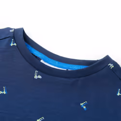 ) Kids' T-shirt Short Sleeves Toddler Children's School Shirt Kids' Top Tee - dark blue, 116 (5-6y