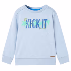) Kids' Sweatshirt Toddler Children's Long Sleeves Pullover Kids' Top Clothes - blue, 140 (9-10y