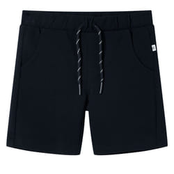 ) Kids' Shorts with Drawstring Children Pants Elasticated Waist Shorts Navy - 128 (7-8y