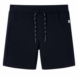 ) Kids' Shorts with Drawstring Children Pants Elasticated Waist Shorts Navy - 140 (9-10y
