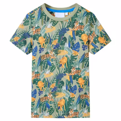 ) Kids' T-shirt with Short Sleeves Tee Toddler Children T Shirt Multicolour 128 - 116 (5-6y