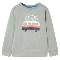 ) Kids' Sweatshirt Children Long Sleeves Pullover Kids' Top Light Khaki Melange - 140 (9-10y