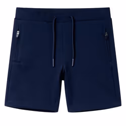 ) Kids' Shorts Kids Elasticated Waistband Shorts Toddler Children's Pants Navy - 92 (1.5-2y