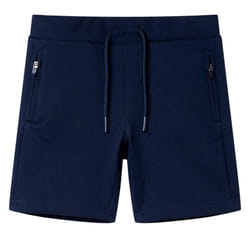 ) Kids' Shorts Kids Elasticated Waistband Shorts Toddler Children's Pants Navy - 92 (1.5-2y