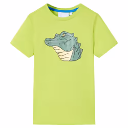 ) Kids' T-shirt Short Sleeves Toddler Children's Shirt Kids' Top Clothes Tee - lime, 116 (5-6y