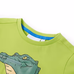 ) Kids' T-shirt Short Sleeves Toddler Children's Shirt Kids' Top Clothes Tee - lime, 116 (5-6y