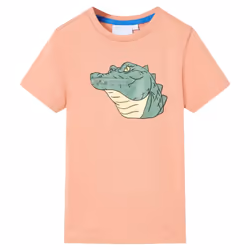 ) Kids' T-shirt Short Sleeves Toddler Children's Shirt Kids' Top Clothes Tee - orange, 140 (9-10y