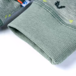 ) Kids' Sweatshirt Children Long Sleeves Pullover Top Light Khaki Melange 128 - 92 (1.5-2y