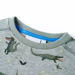 ) Kids' Sweatshirt Children Long Sleeves Pullover Top Light Khaki Melange 128 - 140 (9-10y