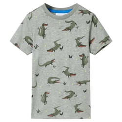 ) Kids' T-shirt Short Sleeves Toddler Children's Shirt Tee Light Khaki Melange - 92 (1.5-2y