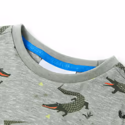 ) Kids' T-shirt Short Sleeves Toddler Children's Shirt Tee Light Khaki Melange - 116 (5-6y