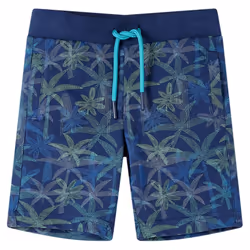 ) Kids' Shorts with Drawstring Children's Pants Elasticated Waist Shorts Navy - 128 (7-8y