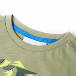 ) Kids' T-shirt Short Sleeves Children's T Shirt Tee Toddler Top Lion Print - khaki, 128 (7-8y