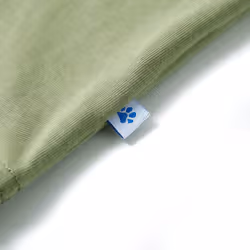 ) Kids' T-shirt with Short Sleeves Kids Tee Children's T Shirt Blue Melange 116 - khaki, 92 (1.5-2y