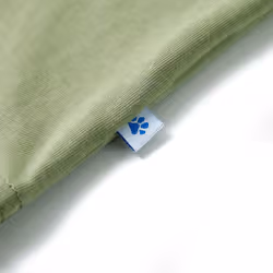 ) Kids' T-shirt with Short Sleeves Kids Tee Children's T Shirt Blue Melange 116 - khaki, 116 (5-6y