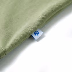 ) Kids' T-shirt with Short Sleeves Kids Tee Children's T Shirt Blue Melange 116 - khaki, 128 (7-8y