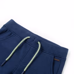 ) Kids' Shorts with Drawstring Children Pants Elasticated Waist Shorts Dark Blue - 92 (1.5-2y