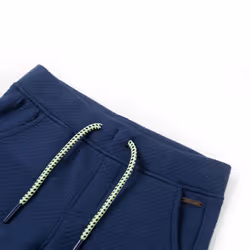 ) Kids' Shorts with Drawstring Children Pants Elasticated Waist Shorts Dark Blue - 116 (5-6y