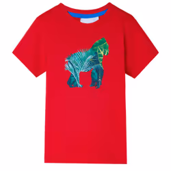) Kids' T-shirt Short Sleeves Tee Children's T Shirt Toddler Kids' Top Red 92 - red, 128 (7-8y