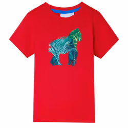 ) Kids' T-shirt Short Sleeves Tee Children's T Shirt Toddler Kids' Top Red 92 - red, 140 (9-10y