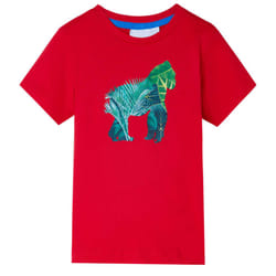 ) Kids' T-shirt Short Sleeves Tee Children's T Shirt Toddler Kids' Top Red 92 - red, 140 (9-10y