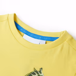 Kids' T-shirt Short Sleeves Children's T Shirt Tee Kids' Top Giraffe Print - yellow, 92