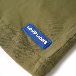 ) Kids' T-shirt Short Sleeves Children's T Shirt Toddler Tee Lion Print Khaki - khaki, 92 (1.5-2y