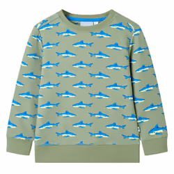 ) Kids' Sweatshirt Children Long Sleeves Pullover Clothes Kids' Top Light Khaki - 92 (1.5-2y