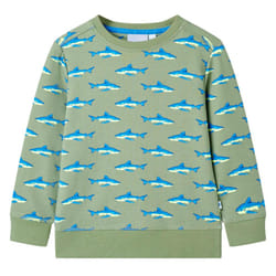 ) Kids' Sweatshirt Children Long Sleeves Pullover Clothes Kids' Top Light Khaki - 116 (5-6y