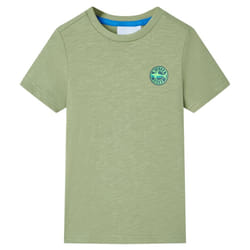 ) Kids' T-shirt Short Sleeves Tee Children's T Shirt Toddler Top Paprika 104 - khaki, 92 (1.5-2y