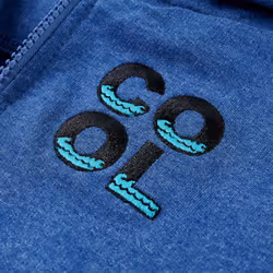 ) Kids' Hooded Sweatshirt with Zip Toddler Pullover Hoodie Dark Blue Melange 140 - blue, 104 (3-4y