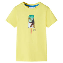 ) Kids' T-shirt Short Sleeves Children's T Shirt Tee Toddler Top Ice Lolly Print - yellow, 140 (9-10y