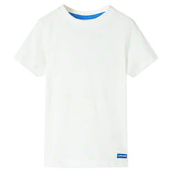 ) Kids' T-shirt Short Sleeves Toddler Children's Shirt Kids' Top Clothes Ecru - 92 (1.5-2y