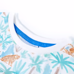 Kids' T-shirt Short Sleeves Children's T Shirt Tee Kids' Top Tiger Print Ecru - 104