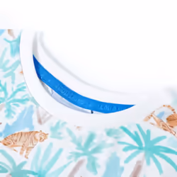 Kids' T-shirt Short Sleeves Children's T Shirt Tee Kids' Top Tiger Print Ecru - 116