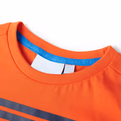 ) Kids' T-shirt Short Sleeves Children's T Shirt Toddler Tee GOAL Design Neon - orange, 92 (1.5-2y