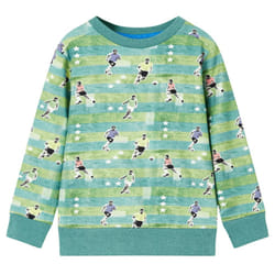 ) Kids' Sweatshirt Children Long Sleeves Pullover Kids' Top Light Green Melange - 140 (9-10y