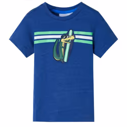 Kids' T-shirt Short Sleeves Tee Children's T Shirt Top Dark Blue Melange 104