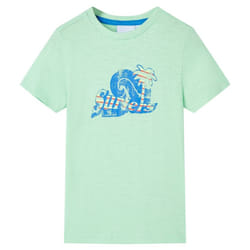) Kids' T-shirt Short Sleeves Tee Children's T Shirt Toddler Top Light Green - 92 (1.5-2y