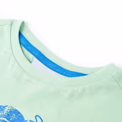 ) Kids' T-shirt Short Sleeves Tee Children's T Shirt Toddler Top Light Green - 128 (7-8y
