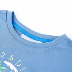 ) Kids' T-shirt Short Sleeves Tee Children's T Shirt Toddler Top Medium Blue - 104 (3-4y