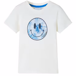 ) Kids' T-shirt Short Sleeves Tee Children's T Shirt School Toddler Top Ecru - 92 (1.5-2y