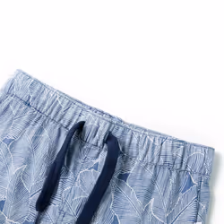 ) Kids' Shorts with Drawstring Pants Kids Elasticated Waist Shorts Dark Blue - 116 (5-6y